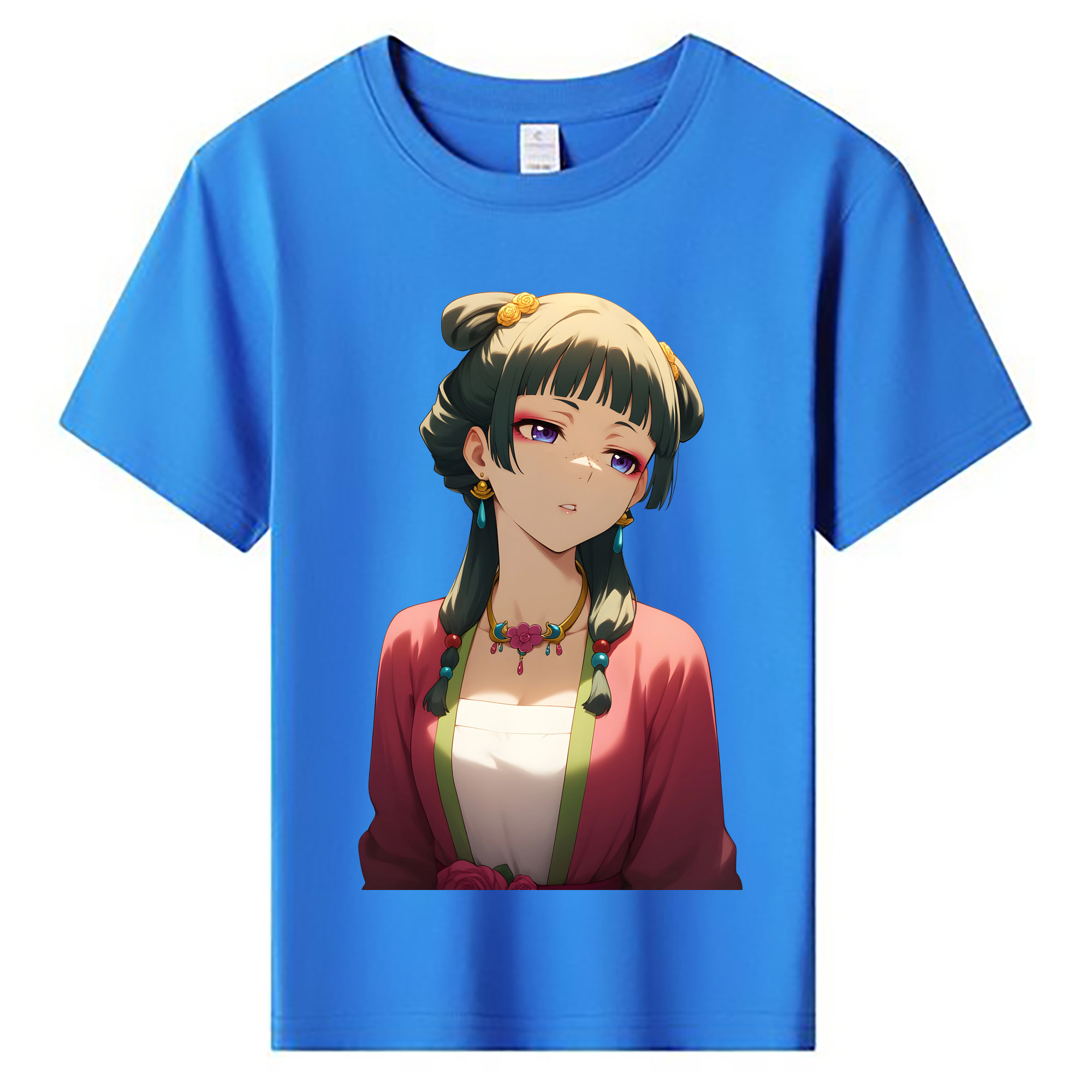 （画像用） 薬屋のひとりごと The Apothecary Diaries 綿100％キッズTシャツ（フロントプリント）